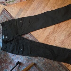 Anatomie Travel Pants Women's Deep Olive Stretch Zipper Lightweight Cargo L